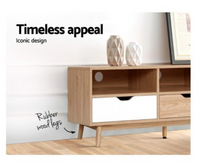 Artiss TV Cabinet Entertainment Unit Stand Wooden Storage 140cm Scandinavian