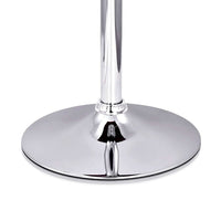 Artiss Set of 2 Wooden PU Leather Gas Lift Bar Stools - Chrome and White