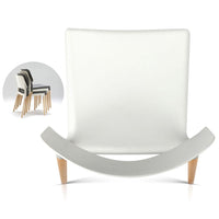 Artiss Set of 4 Wooden Stackable Dining Chairs - White