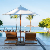 Instahut Set of 4 Umbrella Base Set Black