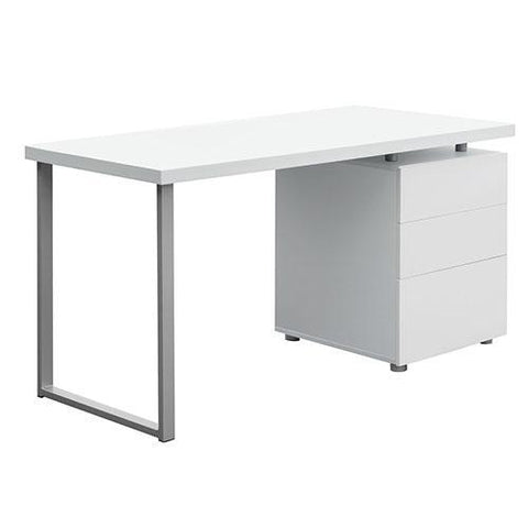 Artiss Metal Desk with 3 Drawers - White