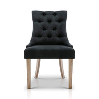 Artiss French Provincial Dining Chair - Black