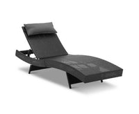 Gardeon Set of 2 Outdoor Wicker Sun Lounges - Black