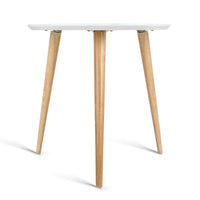 Artiss Round Side Table - White