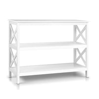 Artiss Wooden Storage Console Table - White
