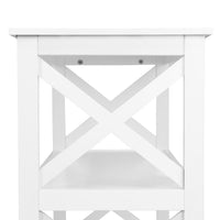 Artiss Wooden Storage Console Table - White