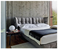 High Coffee Table with Metal Tray