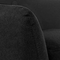 Keezi Kids Sofa Armchair Black Linen Lounge Nordic French Couch Children Room