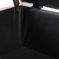 Artiss Fabric Storage Ottoman - Beige