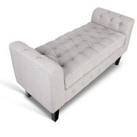 Artiss Fabric Storage Ottoman - Beige