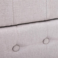 Artiss Fabric Storage Ottoman - Beige