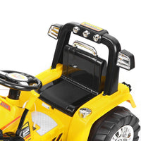 Kid's Electric Ride On Bulldozer Loader Digger - Yellow