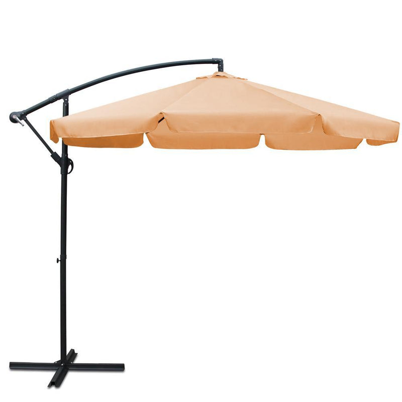 Instahut 3M Outdoor Umbrella - Beige