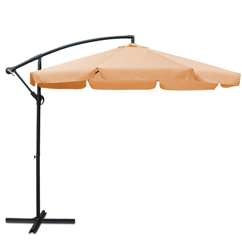 Instahut 3M Outdoor Umbrella - Beige