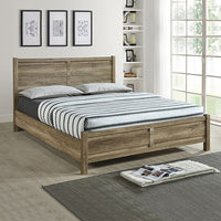 Cielo Natural Bedframe Double Size With Strong Legs Oak