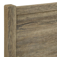 Cielo Natural Bedframe Double Size With Strong Legs Oak