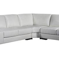 Diva Sofa U Shape Large Size White Colour Bonded Leather