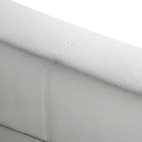 Diva Sofa U Shape Large Size White Colour Bonded Leather