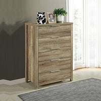 Cielo Tallboy Bedroom Drawer Cabinet Oak