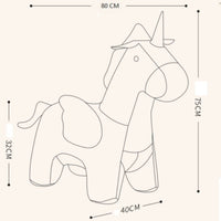 Wendy Wooden Pink Unicorn Princess Kiddie Chair