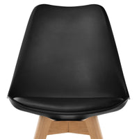 Cherry Black Iconic Mid-Century Design Dining Chair Set of 2
