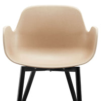 Looney Natural Elegant Armrest Dining Chair Set of 2