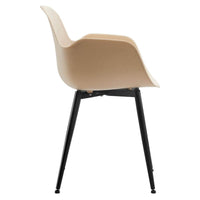 Looney Natural Elegant Armrest Dining Chair Set of 2