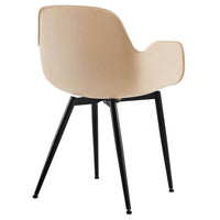 Looney Natural Elegant Armrest Dining Chair Set of 2