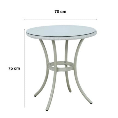 Maya Stylish White Outdoor Dining Table