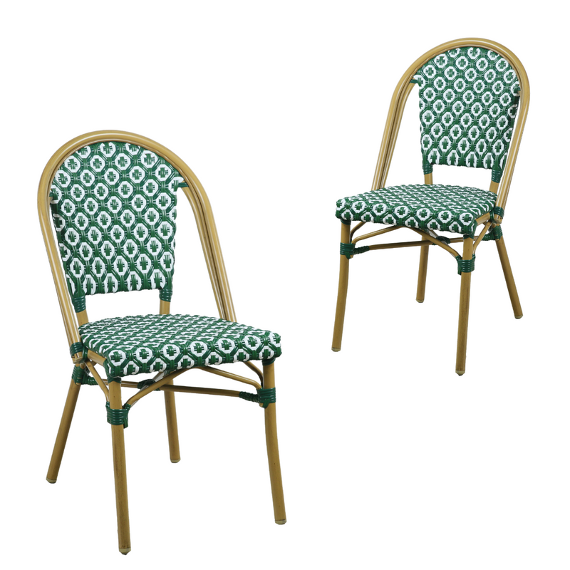 Lana Green Outdoor Dining Chair Set