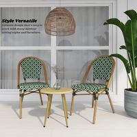 Lana Green Outdoor Dining Chair Set