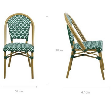 Lana Green Outdoor Dining Chair Set