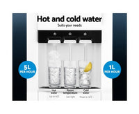 Devanti 22L Bench Top Water Cooler Dispenser Filter Purifier Hot Cold Room Temperature Three Taps