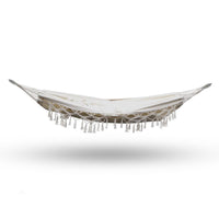 Gardeon Hanging Tassel Hammock Swing Bed Cream
