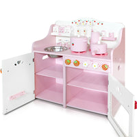 Keezi Kids Kitchen Play Set - Pink