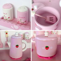Keezi Kids Kitchen Play Set - Pink
