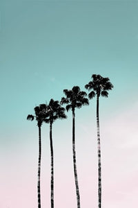 Coconut Palm Tree Pink Beach Sea Umbrella Wall Art Canvas Painting Nordic Posters And Prints Wall Pictures For Living Room Decor