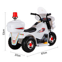 Rigo Kids Ride On Motorbike Motorcycle Car Toys White