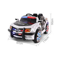 Rigo Kids Ride On Car - Black & White