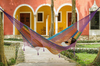 Deluxe Outdoor Cotton Mexican Hammock  in Colorina Colour