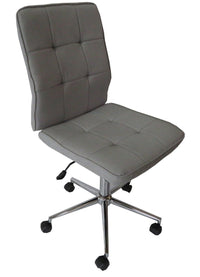 Oslo light grey fabric gas lift office chair