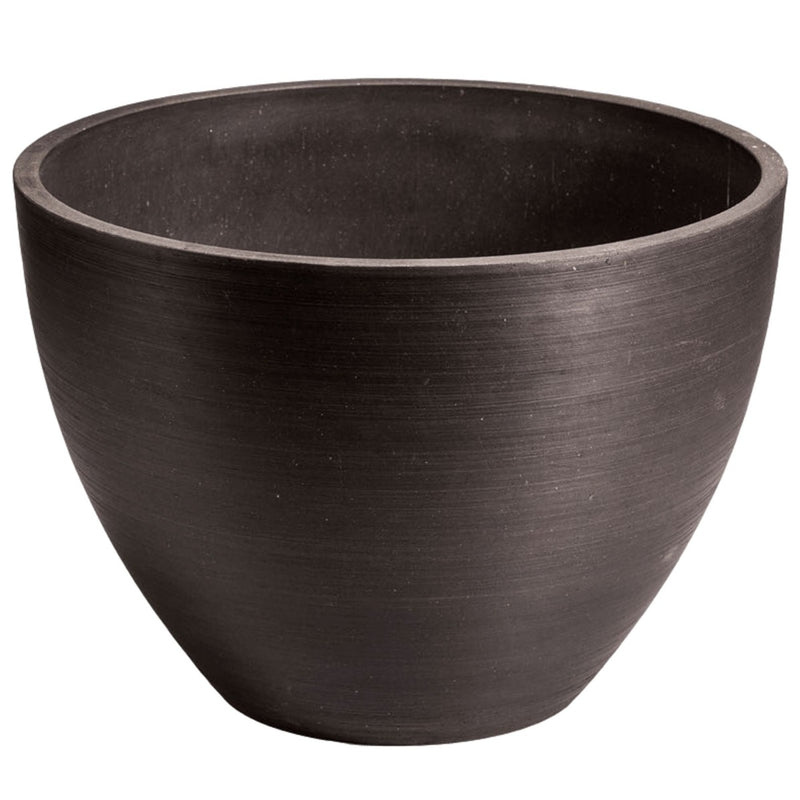 Polished Black Planter Bowl 30cm
