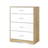 Artiss Chest of Drawers Tallboy Dresser Table Bedroom Storage White Wood Cabinet
