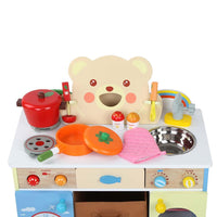 Keezi 10 Piece Kids Kitchen Play Set