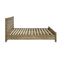Cielo Natural Bedframe Double Size With Strong Legs Oak