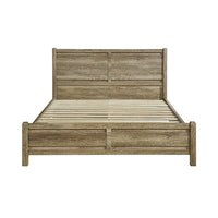 Cielo Natural Bedframe Double Size With Strong Legs Oak