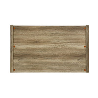 Cielo Bedframe Queen Size Oak Natural Wood Like MDF Board