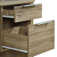 Cielo 2 Drawers Wooden Leg Study Desk