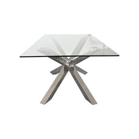 Jason Stainless Steel Glossy Dining Table