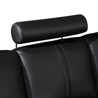 Majestic Sofa Large Size Black Colour Bonded Leather